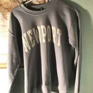 Brandy Melville baby blue Newport crew neck